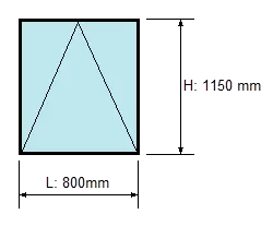 schita fereastra cu deschidere basculanta
