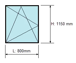 schita fereastra cu deschidere dubla spre stanga