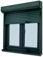 fereastra termopan cu rulou aplicat